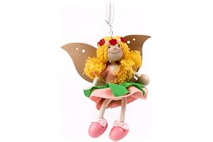Brink Holzspielzeug Schwingfigur Fee Holz Hüpfer Zieher Ziehfigur Jumper Feder Prinzessin