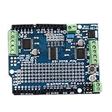 4 H-Bridges: TB6612 chipset provides 1.2A per bridge (3A peak) with thermal shutdown protection, internal kickback protection diodes. Can run motors on 4.5VDC to 13.5VDC.