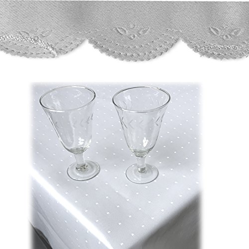 Tischdecke-Tafeldecke-Punkte-von-JEMIDI-mit-Seidenglanz-Edel-Tisch-Decke-13-Gren-und-5-tollen-Farben