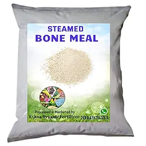 Evana Organic Fertilizer Steamed Bone Meal Powder || NPK (3-15-0) || Manure for Home Plants Gardening || Vegetable Flowering fertilizers Used in Garden & Outdoors || Pure and Organic 900 Gm