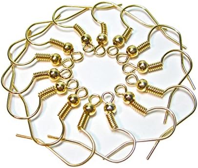 100 Ear Hooks Fish Hooks Earrings Ear-Clips Rose Gold Earring Hooks Geralin Gioielli