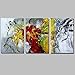 Produktbild XHL Art 3 Panels Abstract Paintings Ready 2 Hang Art Handpainted Canvas Wall Art Decorations For Living Room , m