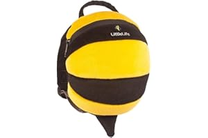 LittleLife Animal plecak dla małych dzieci ze smyczą bezpieczeństwa, Trzmiel, l, Hummel