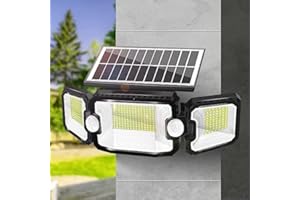 YTKIH Heller Solarlampen für Außen mit Dual Bewegungsmelder, 305 LEDs Bewegungsmelder Licht Flood Light Outdoor, IP65 Wasserdicht Flutlicht für Garage, Garten