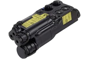 ‎WISEONUS Sgoyh Tactical Airsoft Mounting Battery Box Dummy PEQ-16 Battery Compartment for 20 mm Ris Rail Mounting (Black)