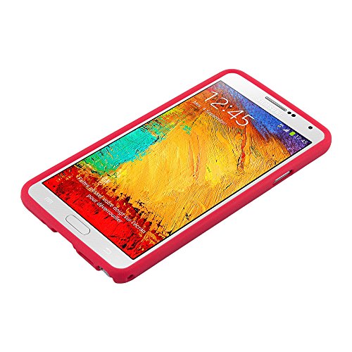 Samsung Galaxy NOTE 3 Funda Super Delgada de Silicona TPU en FROST ROJO de Cadorabo  Dise  o FROST      Cubierta Protectora Ligera Flexible con Antichoque para Tel  fono M  vil     Gel Protecci  n Carcasa Case Cover