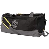 Gold's Gym UK Unisex's Contrast Printed Crossbody Holdall Duffle Training Workout Fitness Bag, Grey/Black, One Size