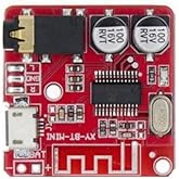 SANEC Bluetooth 4.1 Audio Receiver (Audio) Module - Wireless Stereo Music Module - Red