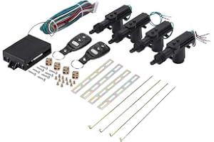 MUMISUTO Car Central Locking Kit, Remote Control 4 Door Car Central Lock, Keyless Entry Door Lock Car Universal Car Central Locking, Auto Locking Security Keyless Entry Kit