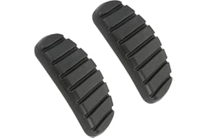Adunsiaoto 2 Stücke Auto-Kupplungs-Brems-Pedal-Gummi-Pad-Abdeckungen, Abdeckung Bremspedalbelags, Kupplungs-Brems-Pedal-Gummipad-Abdeckung, Universal Auto Bremse Kupplung Pedal Anti-Rutsch-Gummimatte