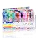 Produktbild 100 Stück Glitzer Gelschreiber Gelstifte Set Multicolor Gel Stift Set (keine Duplikate) toll für Erwachsene Färbungsbücher Zeichnung Malbücher
