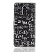 Produktbild Samsung Galaxy J8 2018 Hülle, Galaxy J8 2018 Handyhüle, Alfort Prämie PU Leder Schutzhülle Pastell Muster Lederhülle Tasche Wallet Case Cover für Samsung Galaxy J8 (2018) Smartphone 6.0" mit Kartensteckplatz und Standfunktion ( Mathematische Formel )