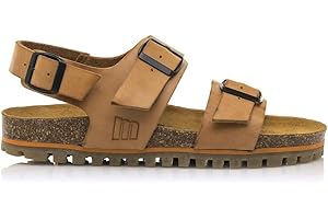 MTNG Sandalias Hombre Sandalias Adam 84719 Hombre | De Piel, con Interior sintético y Punta Redonda | Sandalias Casual | Cierre con Hebilla