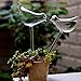 Price comparison product image Plant Watering Globes,YUYOUG Self Watering Clear Glass Aqua Globes Plant Automatic Watering Bulbs System Device Birds & Butterfly Shape Design Hand Blown (2pack Birds)