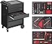 Produktbild Vigor V2379 VIGOR Werkstattwagen 500 „Black Edition“ mit 5 Schubladen und mit 160 Werkzeugen in 2K-Weichschaum-Einlagen V2375, V2376, V2378