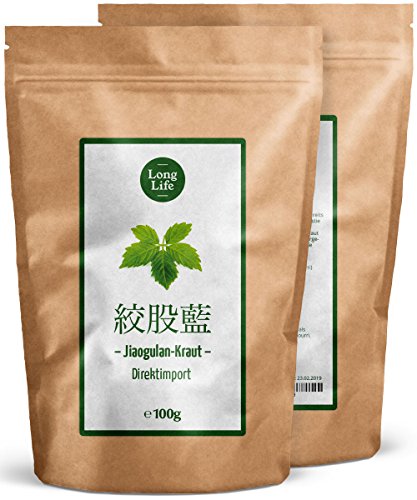 Jiaogulan (Unsterblichkeitskraut, 100g) – von Long Life © | 100% natürlich und rein | Botanisch – Gynostemma Pentaphyllum | Kraut der Unsterblichkeit - 3