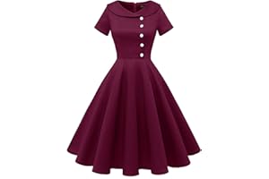 Wedtrend Abito da cocktail da donna, rockabilly, abito da sera, corto, vintage, da donna, anni '50