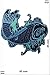 Produktbild Patch - Fish - blau- left - Fisch links - Oldschool - Rockabilly - Tatoo - Old School Punk Rocks- Patches - Aufnäher Embleme Bügelbild Aufbügler