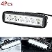 Produktbild starnearby 4 x 18 W 12 V LED-Arbeitsleuchte Bar Spot Cap Lichter für Auto Lampe Offroad Truc