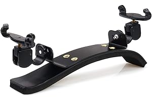 NANYI Schulterstütze für Violine 4/4 und 3/4 mit klappbaren und höhenverstellbaren Füßen, (Premium großer Bogen)