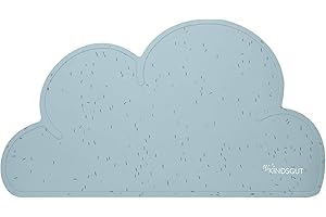 Kindsgut Platzdeckchen Wolke, Tischset, Unterlage in kinderfreundlichem Design und dezenten Farben, frei von BPA, Aquamarin mit schwarzen Streuseln
