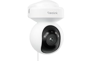 Reolink Kamera zewnętrzna Smart 4K z detekcją ruchu, automatycznym śledzeniem, Wi-Fi 6, obrotem 355° i pochyleniem 50°, dwukierunkową rozmową, kolorowym widzeniem nocnym, E1 Outdoor S