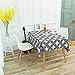 Produktbild QWEASDZX Einfache und Moderne Tischdecke Retro Grill Staubdicht Antifouling Rechteckige Tischdecke Geeignet für Innen und Außen Wiederverwendbare quadratische Tischdecke 140x140cm