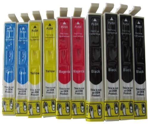 10 komp. XL Tintenpatronen kompatibel zu Epson 18XL t1811 T1812 T1813 T1814, Epson Stylus Expression Home XP 30 102 202 205 302 305 402 405 405WH ; Epson Stylus Expression XP 215 312 315 412 415 ; Epson Stylus Expression Home XP 30 102 202 205 302 305 402 405 405WH kompatibel 4 x schwarz 2 x blau 2 x rot 2 x gelb