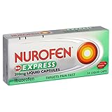 Nurofen Express Ibuprofen Liquid Capsules, 200 mg, Pack of 16