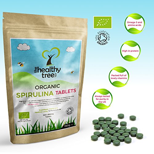 Bio Spirulina Tabletten von TheHealthyTree Company vegan mit viel