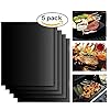 Grill Mat Non Stick Bbq Grillmatte Set Of 5 Barbecue Mat Durable In Der Lage Hohen Temperaturen Standzuhalten Wiederverwendbar Fr Holzkohlegrill Und Elektronischen Grill Etc Size 330400mm