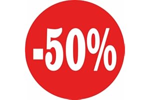 REGALI PAZZA IDEA Adesivo Vetrofania Con Stampa - Diametro 45 cm - Materiale Adesivo - Design Colorato - Utilizzo Vetrine - Collezione Saldi