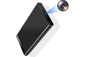 UYIKOO Cámara Espía Oculta, Mini Camara Espia 10000mAh Power Bank, 1080P HD Micro Cámara Vigilancia 50+ Horas de Grabación con Visión Nocturna Detección De Movimiento