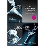 Fifty Shades collection and the Ninety days of Genevieve 4 books set (The Ninety days of Genevieve, fifty shades Grey, Darker