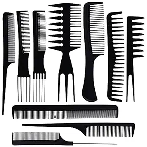 Belicia 10PCS Hair Stylists Professional Styling Comb Set Variety Pack Great for All Hair Types & Styles