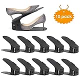 Amzdeal Organizadores de Zapatos Ajustables Lot 10 pcs Soportes con Zapatos...