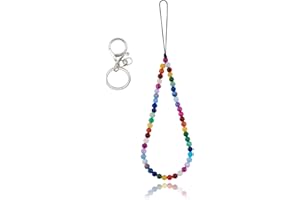 BEEFLYING Dragonnes de Cordon de téléphone en Pierre Charmes de téléphone de Pierres précieuses de Jade Corde de Longe Anti-Perte pour Porte-clés Accessoires de Suspension de téléphone