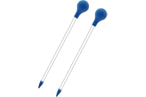 JOYOLA Coral Feeder, 2 Stück Aquarium Wasserwechsler Pipette, 30cm Aquarium Pipette Lange Pipette Acryl Meeresfisch Riff Fütterungsröhrchen für Fischen, Korallen, die Meisten Aquariumorganismen