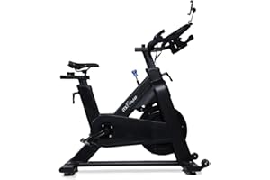 JTX FITNESS JTX Cyclo Studio V5: Bluetooth Exercise Bike, Gym Quality, Magnetic Resistance, Connect To Popular Training Apps Incl. Zwift & Kinomap, Advanced Computer, 135kg User Capacity, 3 Year Home Warranty