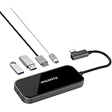 ARCANITE Premium USB-C Hub, 4 in 1 Multiport Adapter - 1x USB-C 100W PD, 1x HDMI 4Kx2K, 2x USB-A 3.0 - Black