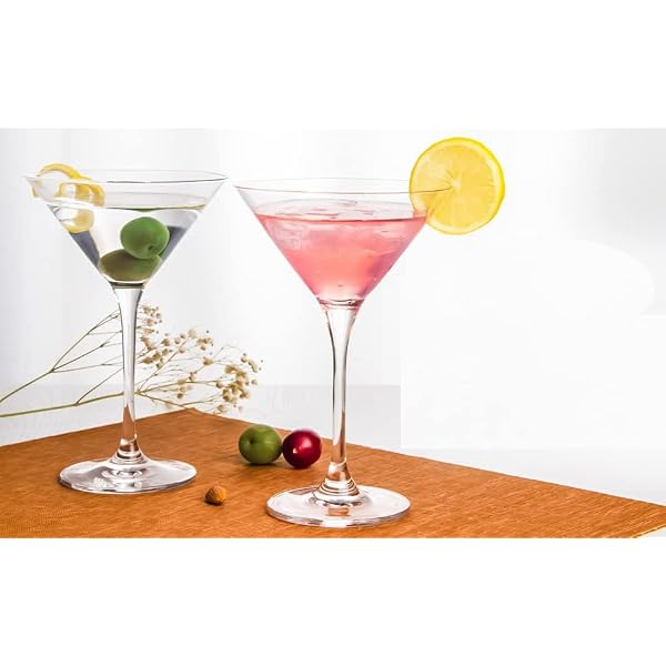 Liacere Red Plastic Martini Glasses Set Of 6 - 11 Oz, BPA-Free, Dishwasher Safe, Unbreakable - View #2