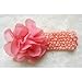 Janecrafts (Set of 9pcs) Big Chiffon Flower Crochet Baby Headband Little Girls' Hair Bands Head Wear Mix in 9 Colors