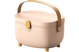 mumisuto Medicine Storage Box, First Aid Double Layers Multi Grid Large Capacity Medical Box Organizer Portable Chest Household Cabinet for Home Office School (Pink)