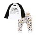 Produktbild Kleidung Set Mädchen Von Xinan T-shirt Tops + Hose Letter Pumpkin Outfits (80, Weiß)