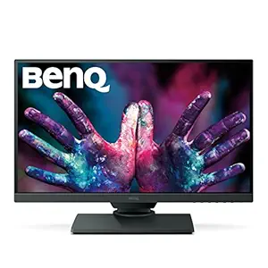 BenQ PD2500Q 25 inch 2K DesignVue Designer Monitor, 1440p QHD, IPS, 100% Rec.709 and sRGB, Factory Calibrated, Eye-Care, Anti-Glare, Ultra Slim Bezel Design, Height Adjustable, HDMI, DP- Black