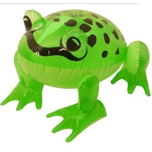 Inflatable Green Frog 39cm - Great scene setter   discount