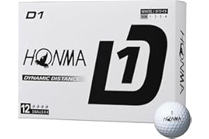 Honma New D1 2024 Lot de 12 balles de golf unisexes Blanc