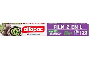 Alfapac - Película multiusos de 30 m, nevera y microondas, fabricado en Francia