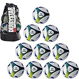 fussball paket  10x erima Hybrid Training royal/lime Größe 5 + 1x Ballsack Ballpaket TOP PREIS Teamsport Plum