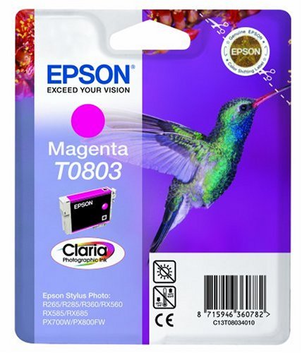 Epson T0803 Tintenpatrone Kolibri, Singlepack magenta